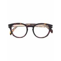 eyewear by david beckham lunettes de vue à monture ronde - marron