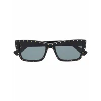 moschino eyewear lunettes de soleil à monture carrée - noir