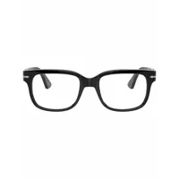 persol lunettes de vue à monture carrée - noir