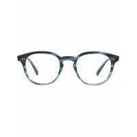 oliver peoples lunettes de vue desmon à monture ronde - bleu