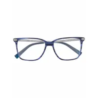 ferragamo lunettes de vue à monture carrée - bleu