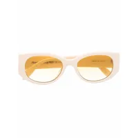 alexander mcqueen lunettes de soleil à logo imprimé - blanc