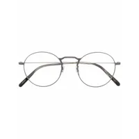 oliver peoples lunettes de vue weslie à monture ronde - gris