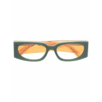 gcds lunettes de soleil à monture rectangulaire - vert