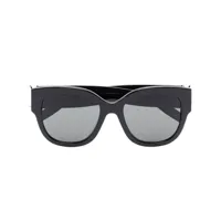 saint laurent eyewear lunettes de soleil sl m95 à monture oversize - noir