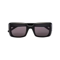 saint laurent eyewear lunettes de soleil sl497 à monture oversize - noir