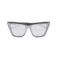 balenciaga eyewear lunettes de soleil à monture oversize - argent
