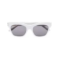 balenciaga eyewear lunettes de soleil à monture carrée - blanc