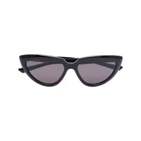 balenciaga eyewear lunettes de soleil elongated à monture papillon - noir