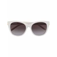balenciaga eyewear lunettes de soleil à monture carrée - blanc