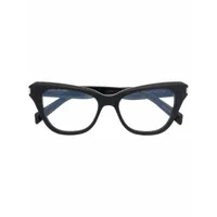 saint laurent eyewear lunettes de vue à monture papillon - noir