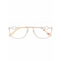 chloé eyewear lunettes de vue sofya à monture oversize - or