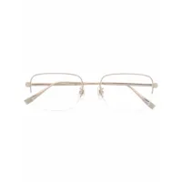 dunhill lunettes de vue à monture rectangulaire - or