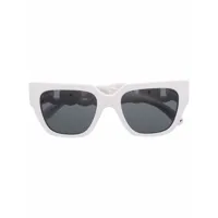 versace eyewear lunettes de soleil à monture papillon - blanc