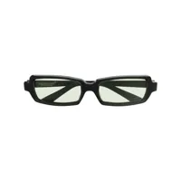 undercover lunettes de soleil teintées à monture rectangulaire - noir