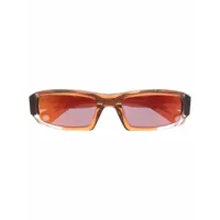 jacquemus lunettes de soleil à monture ronde - marron
