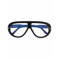 tom ford eyewear lunettes de soleil troy à monture pilote - noir