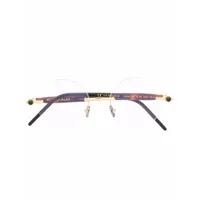 kuboraum lunettes de vue à monture ronde - marron