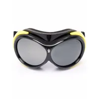 moncler eyewear lunettes de soleil vaporice à monture oversize - noir