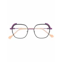 face à face lunettes de vue à monture superposée - violet