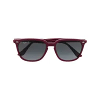 ray-ban lunettes de soleil rb4362 à monture carrée - violet