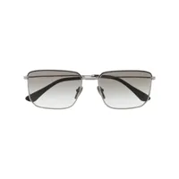 prada eyewear lunettes de soleil à monture rectangulaire - argent
