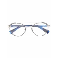 balmain eyewear lunettes de vue à monture ronde - argent