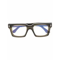 cutler & gross lunettes de vue à monture carrée - vert