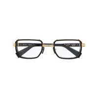 balmain eyewear lunettes de vue saint jean à monture rectangulaire - noir