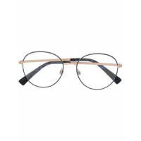 valentino eyewear lunettes de vue rockstud à monture ronde - or