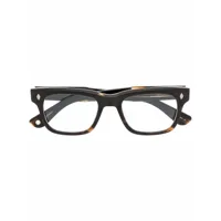 garrett leight lunettes de vue troubadour à monture carrée - marron
