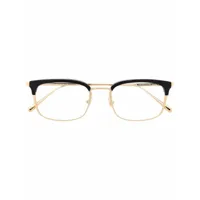 omega eyewear lunettes de vue bicolores à monture carrée