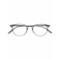 garrett leight lunettes de vue winward à monture ronde - gris