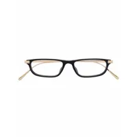 omega eyewear lunettes de vue à monture carrée - noir
