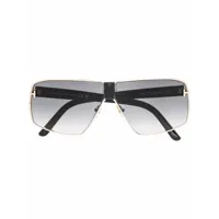 tom ford eyewear lunettes de soleil à monture pilote - noir