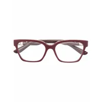 dolce & gabbana eyewear lunettes de vue à plaque logo - rouge
