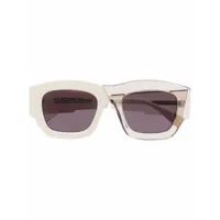 kuboraum lunettes de soleil c8 à monture carrée - blanc