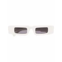 kuboraum lunettes de soleil à monture carrée - blanc