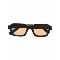 retrosuperfuture lunettes de soleil caro à monture rectangulaire - noir