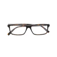 saint laurent eyewear lunettes de vue à monture rectangulaire - marron