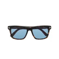 tom ford eyewear lunettes de soleil à monture d'inspiration wayfarer - marron