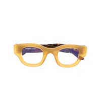 thierry lasry lunettes de vue à monture carrée - jaune
