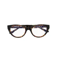 thierry lasry lunettes de vue à monture papillon - marron