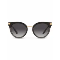 dolce & gabbana eyewear lunettes de soleil à monture d'inspiration wayfarer - noir