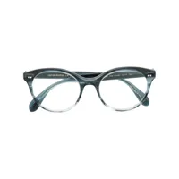 oliver peoples lunettes de vue gwinn à monture ronde - bleu