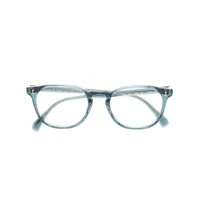 oliver peoples lunettes de vue finley à monture carrée - bleu