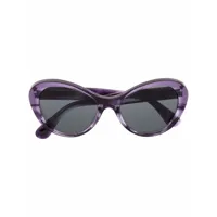 oliver peoples lunettes de soleil à monture effet écaille de tortue - violet