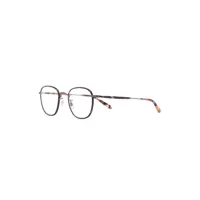garrett leight lunettes de vue à monture ronde - marron
