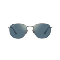ray-ban lunettes de soleil rb8148 à monture hexagonale - gris