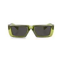 prada eyewear lunettes de soleil teintées à monture carrée - vert